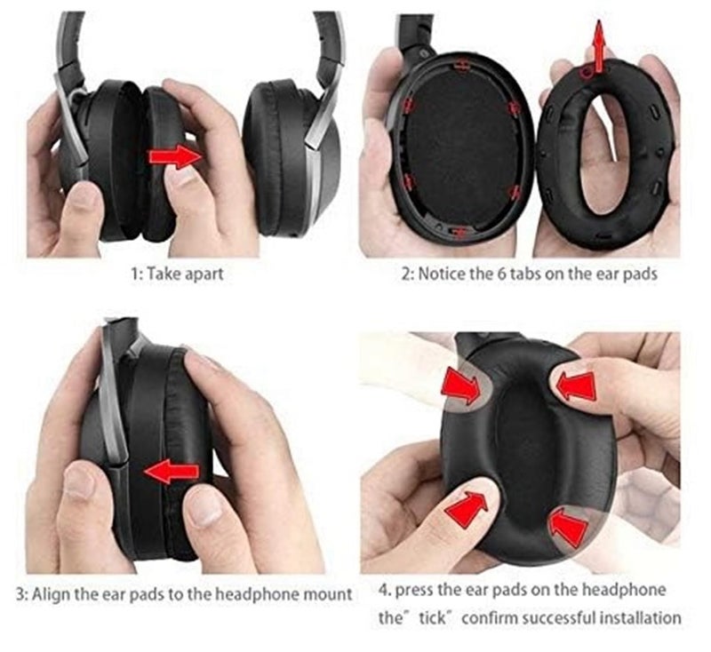 VEVER VEKEFF Replacement Ear Pads Earpads for Sony WH1000XM2 MDR-1000X WH 1000X M2 Headphones - Image 4
